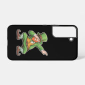 Coque Samsung Galaxy Jour de la Saint Patrick Dab Dabbing Leprechaun En (Verso Horizontal)