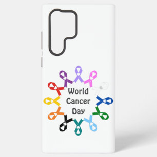 Coque Samsung Galaxy Journée mondiale contre le cancer Sein Poumon Côlo