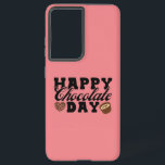 Coque Samsung Galaxy Joyeuse journée du chocolat, Joyeuse de l'amoureux<br><div class="desc">Offrez-vous la fête la plus douce de l'année avec notre design "Happy Chocolate Day"! Avec des chocolats appétissants de différentes formes et tailles, ce design est parfait pour les amateurs de chocolat et les amateurs de sucré. Les couleurs vives et la typographie ludique apportent une touche festive et amusante à...</div>