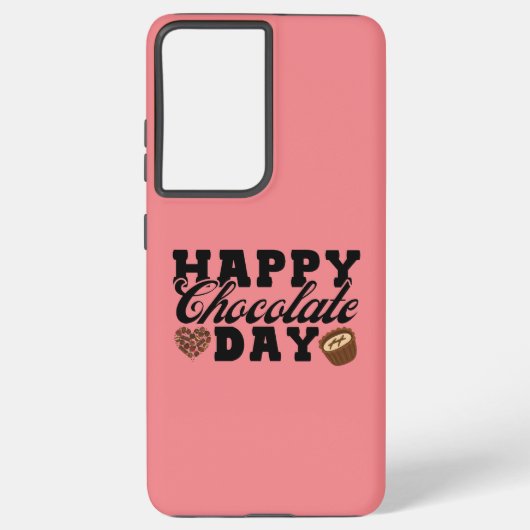 Coque Samsung Galaxy Joyeuse journée du chocolat, Joyeuse de l'amoureux (Verso)