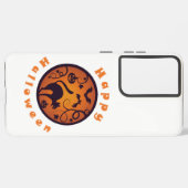 Coque Samsung Galaxy Joyeuse lanterne d'Halloween araignées et chauves- (Verso Horizontal)