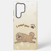 Coque Samsung Galaxy Joyeux Amoureux des chiens Pekingese Je Vous Oubli (Verso)