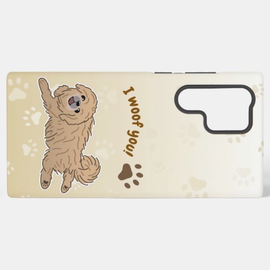 Coque Samsung Galaxy Joyeux Amoureux des chiens Pekingese Je Vous Oubli (Verso Horizontal)