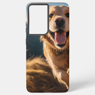 Coque Samsung Galaxy Joyeux Golden Retriever en cours