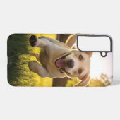Coque Samsung Galaxy Joyeux Labrador Puppy Running (Verso Horizontal)