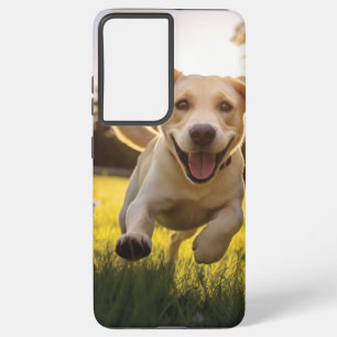 Coque Samsung Galaxy Joyeux Labrador Puppy Running