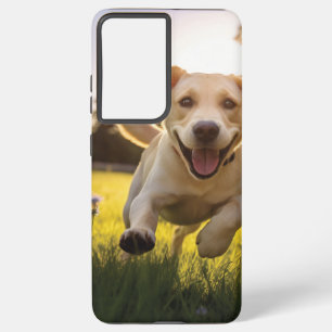 Coque Samsung Galaxy Joyeux Labrador Puppy Running