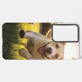 Coque Samsung Galaxy Joyeux Labrador Puppy Running (Verso Horizontal)