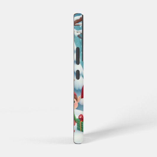 Coque Samsung Galaxy Joyeux Noël/père Noël/neige elfes (Côté droit)