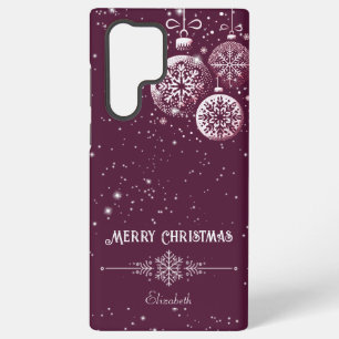 Coque Samsung Galaxy Joyeux Noël Snowflake Ornements