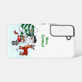 Coque Samsung Galaxy Joyeux Noël ! Snowman avec amis (Verso Horizontal)