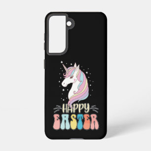 Coque Samsung Galaxy Joyeux Oeufs de lapin de lapin de la licorne de Pâ