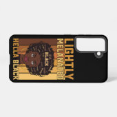 Coque Samsung Galaxy JunetDix Légèrement Melanée Hella Black Melanin (Verso Horizontal)