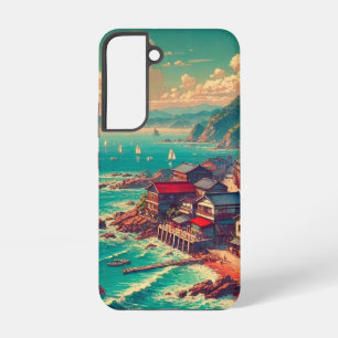 Coque Samsung Galaxy (Kagayaku Umibe) - Bord de mer brillant