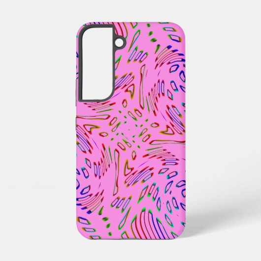 Coque Samsung Galaxy Kaleidoscope rose (Verso)