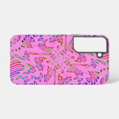 Coque Samsung Galaxy Kaleidoscope rose (Verso Horizontal)