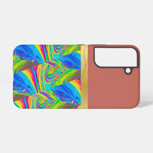 Coque Samsung Galaxy Kaliscope Abstrait multicolore (Verso Horizontal)