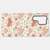 Coque Samsung Galaxy Kawaii Mushroom Snail Pattern Phone Case (Verso Horizontal)