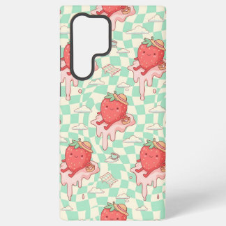 Coque Samsung Galaxy Kawaii Strawberry Picnic Pattern