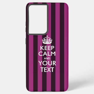 Coque Samsung Galaxy KEEP CALM personnalisé et votre texte