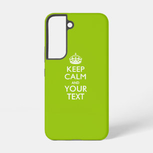 Coque Samsung Galaxy KEEP CALM personnalisé et votre texte