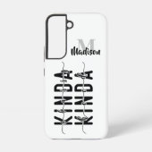 Coque Samsung Galaxy Kindof Classy Kindof Hood Monogramme Ajouter un no (Verso)