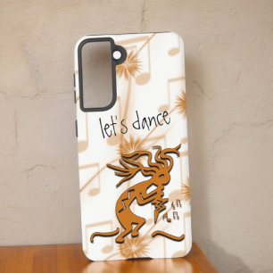 Coque Samsung Galaxy Kokopelli Avec Notes Musicales Oeuvre D'Art