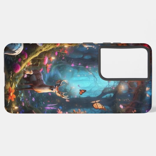 Coque Samsung Galaxy La forêt enchantée est une oasis mystique (Côté gauche)