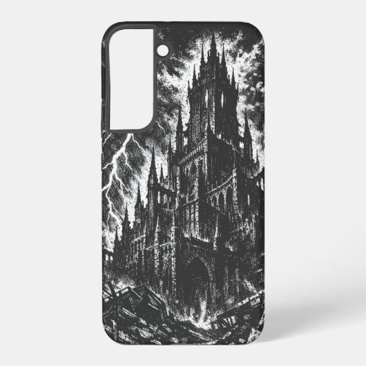 Coque Samsung Galaxy La Forteresse Noire par BurnsInHell (Verso)