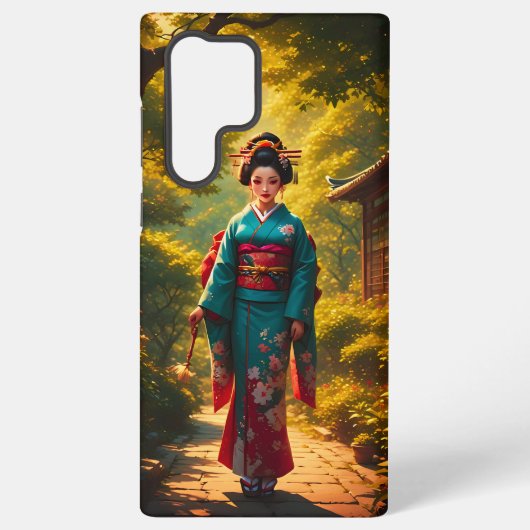 Coque Samsung Galaxy La radiance d'un kimono (Verso)