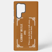 Coque Samsung Galaxy La règle 91 de Gibbs (Verso)