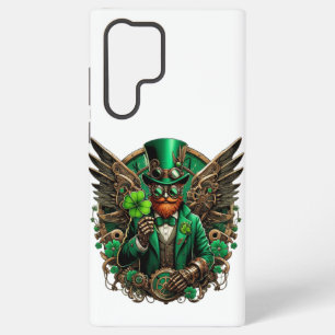 Coque Samsung Galaxy la Saint-Patrick steampunk trèfle