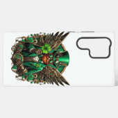 Coque Samsung Galaxy la Saint-Patrick steampunk trèfle (Verso Horizontal)
