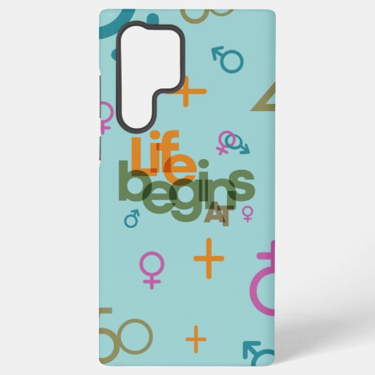 Coque Samsung Galaxy La Vie Commence À (Personnaliser) | (Verso)