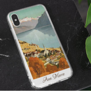 Coque Samsung Galaxy Lac Léman, Suisse Voyage Vintage