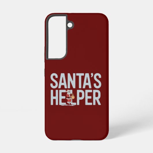 Coque Samsung Galaxy L'aide de Noël du Père Noël (Verso)