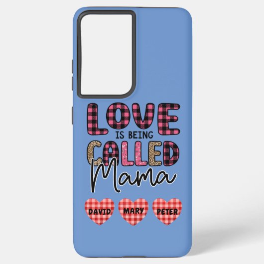 Coque Samsung Galaxy L'amour est appelé maman, personnalisable maman ca (Verso)