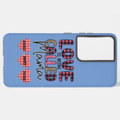 Coque Samsung Galaxy L'amour est appelé maman, personnalisable maman ca (Verso Horizontal)