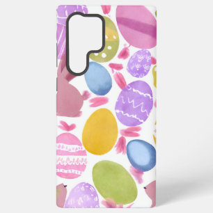 Coque Samsung Galaxy lapin avec oeufs de pâques
