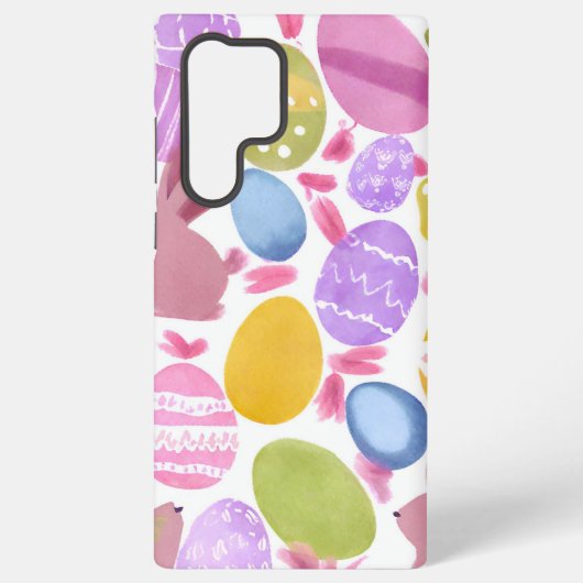 Coque Samsung Galaxy lapin avec oeufs de pâques (Verso)