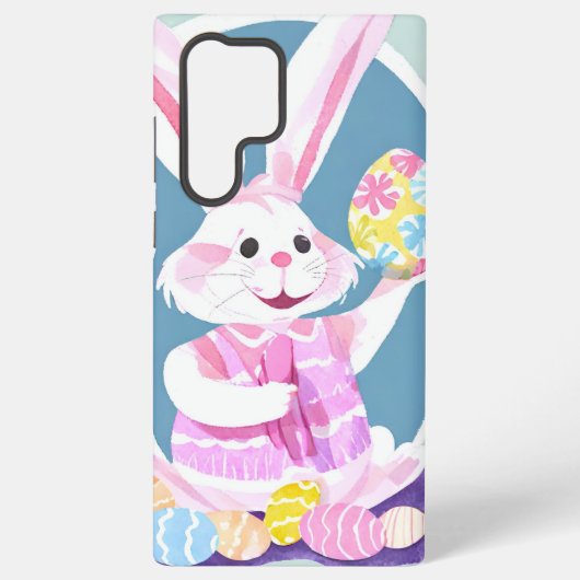 Coque Samsung Galaxy lapin avec oeufs de pâques (Verso)