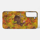 Coque Samsung Galaxy Lapin d'automne sur ocre (Verso Horizontal)