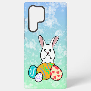 Coque Samsung Galaxy Lapin de Pâques sur les oeufs de Pâques