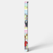 Coque Samsung Galaxy Lapins à rayures, de Natasha Us (Côté gauche)