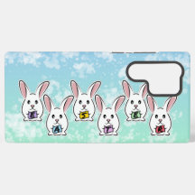 Lapins de Pâques en forme d'oeuf