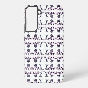 Coque Samsung Galaxy L'Art de l'Amour : Lettres Élégantes et Rose en Fl
