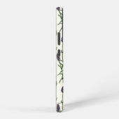 Coque Samsung Galaxy Lavande et papillons sur blanc (Côté droit)