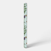 Coque Samsung Galaxy Lavande et papillons sur verre de mer (Côté gauche)