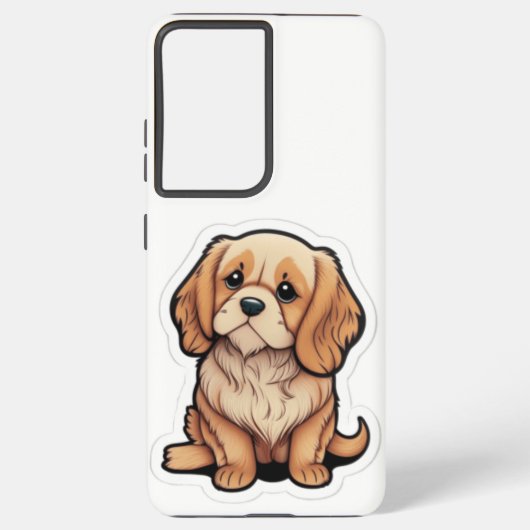 Coque Samsung Galaxy Le chien de Calmin sur ma coque de téléphone (Verso)