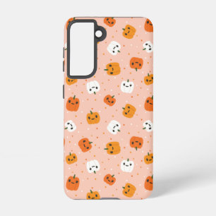 Coque Samsung Galaxy Le Citrouille Cute Kawaii fait face au Motif